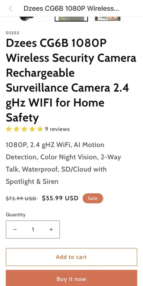 Dzees Home paywall screen