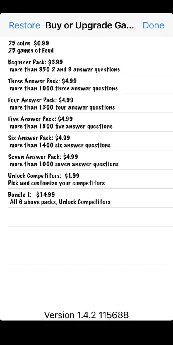 Ears Feud paywall screen
