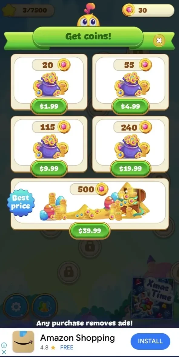 Easter Sweeper paywall screen