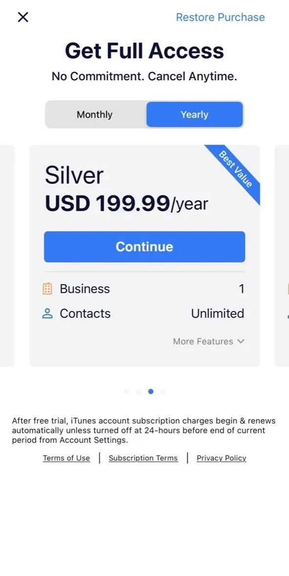 Easy Invoice Maker App paywall screen