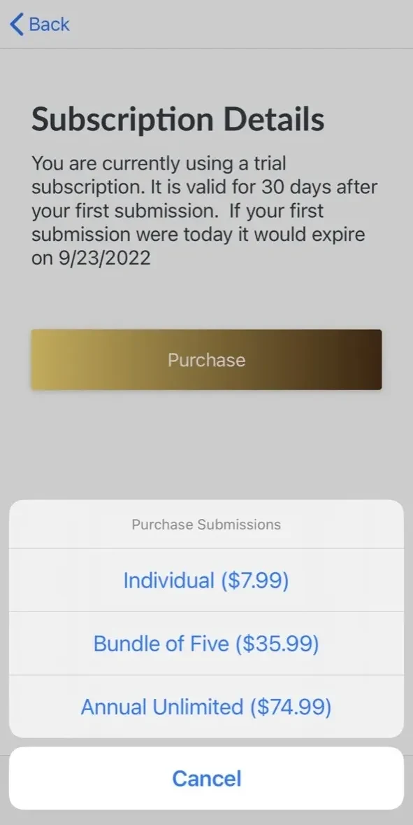 EasyEApis paywall screen