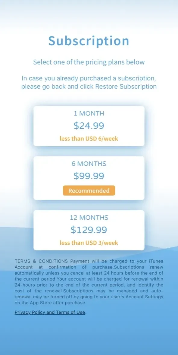 Eat Right Now paywall screen