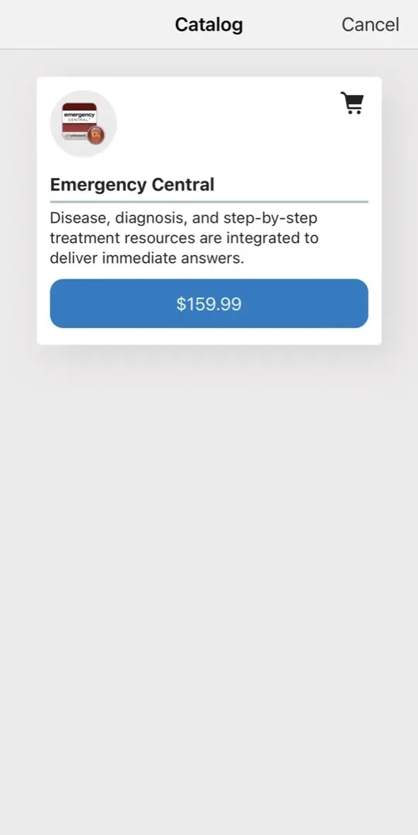 Emergency Central paywall screen