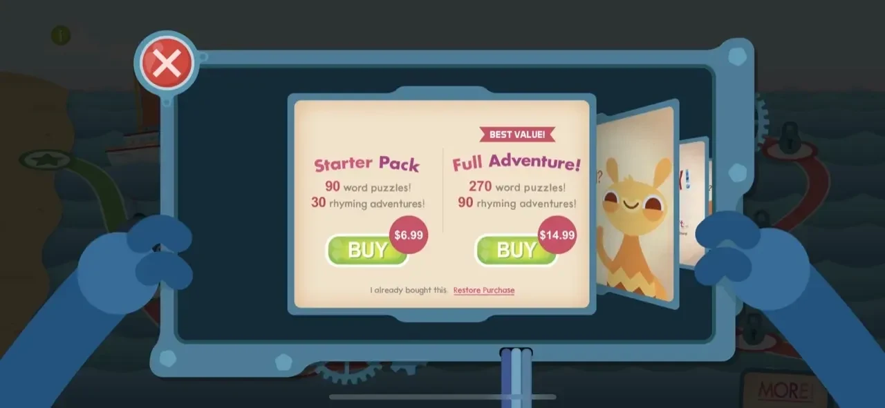 Endless Wordplay paywall screen