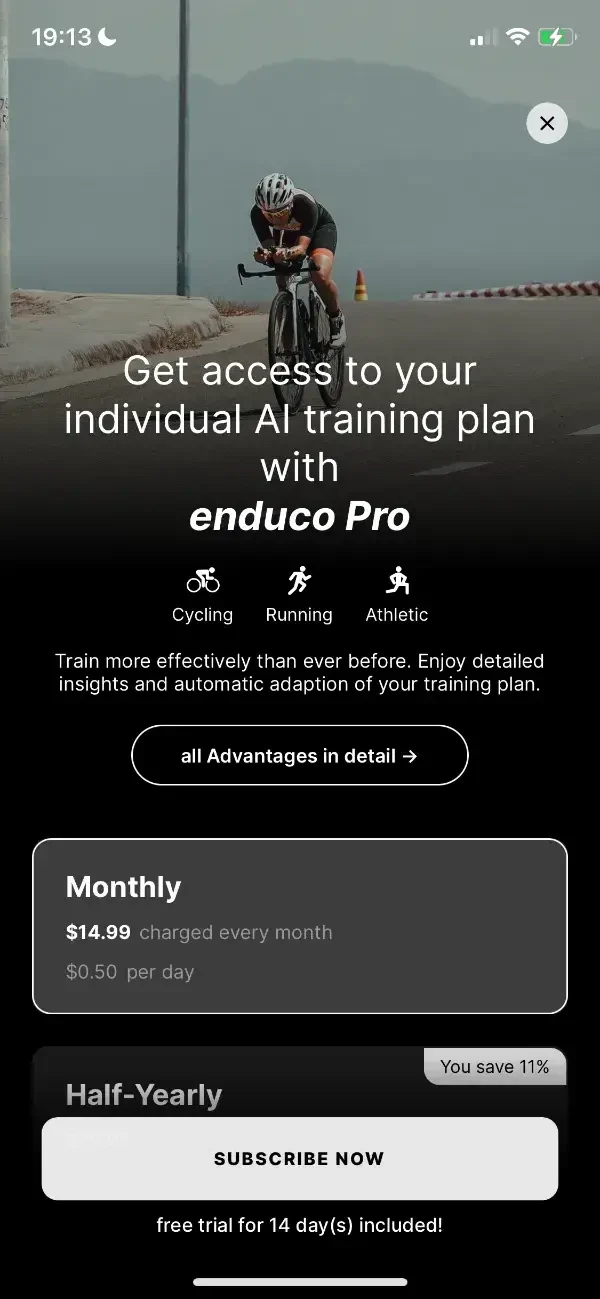 enduco paywall screen