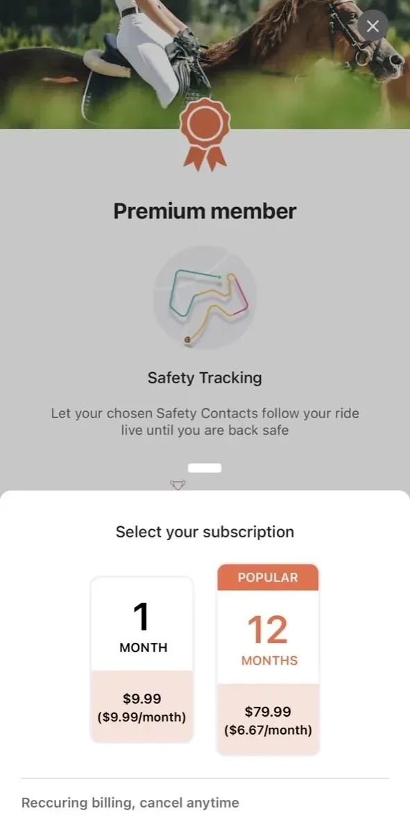 Equilab paywall screen