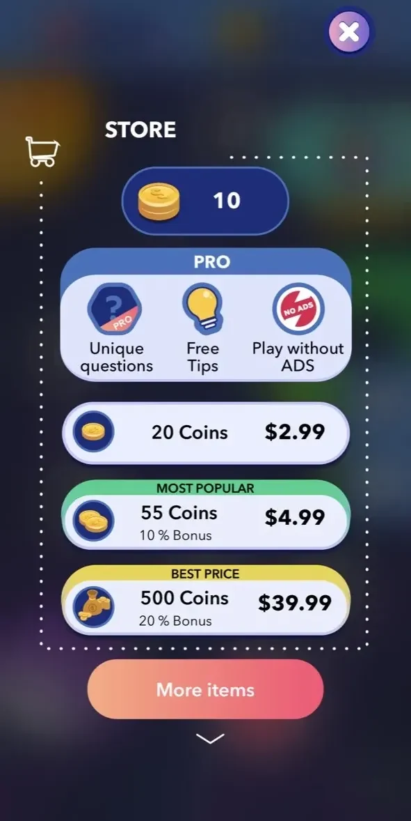 Erudite paywall screen