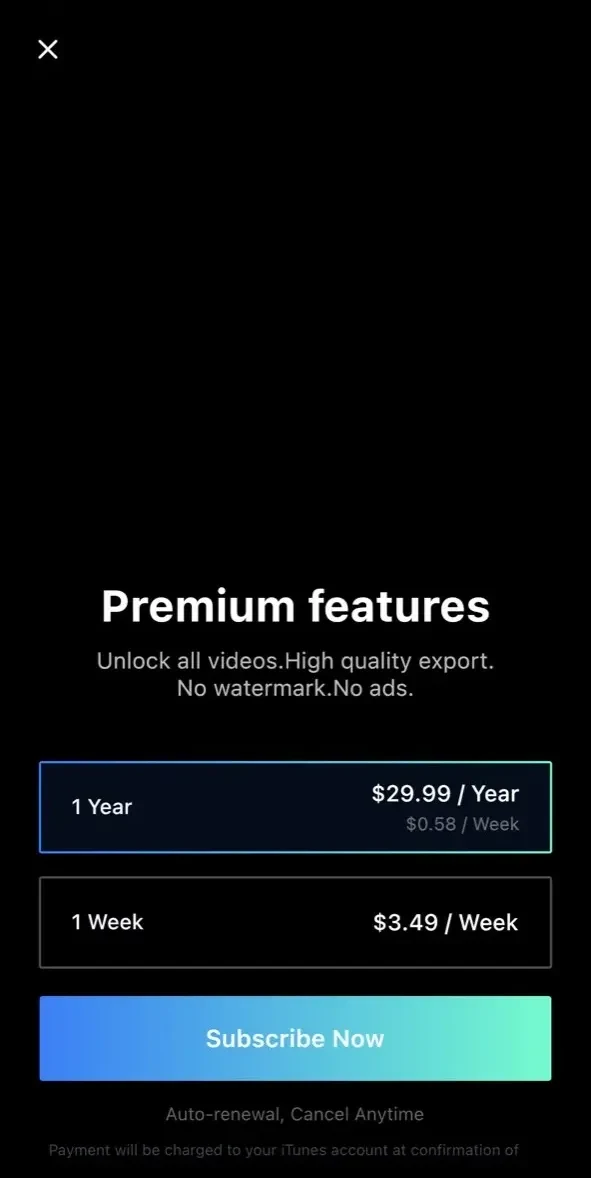 FacePlay paywall screen