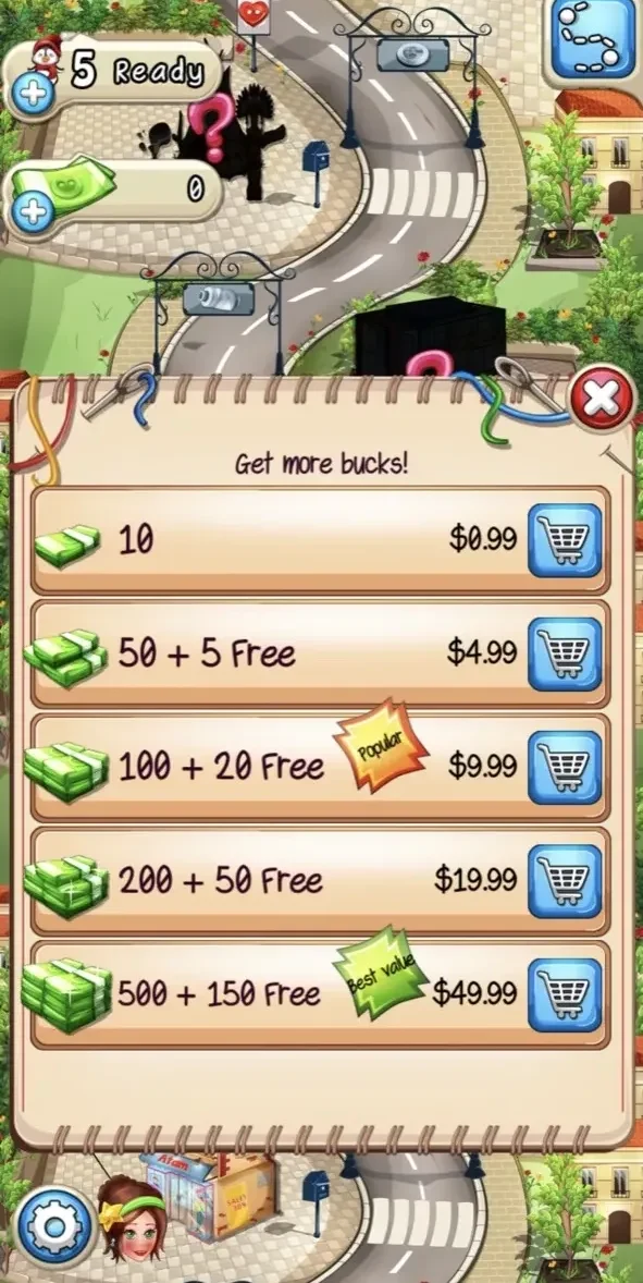 Fancy Tale paywall screen