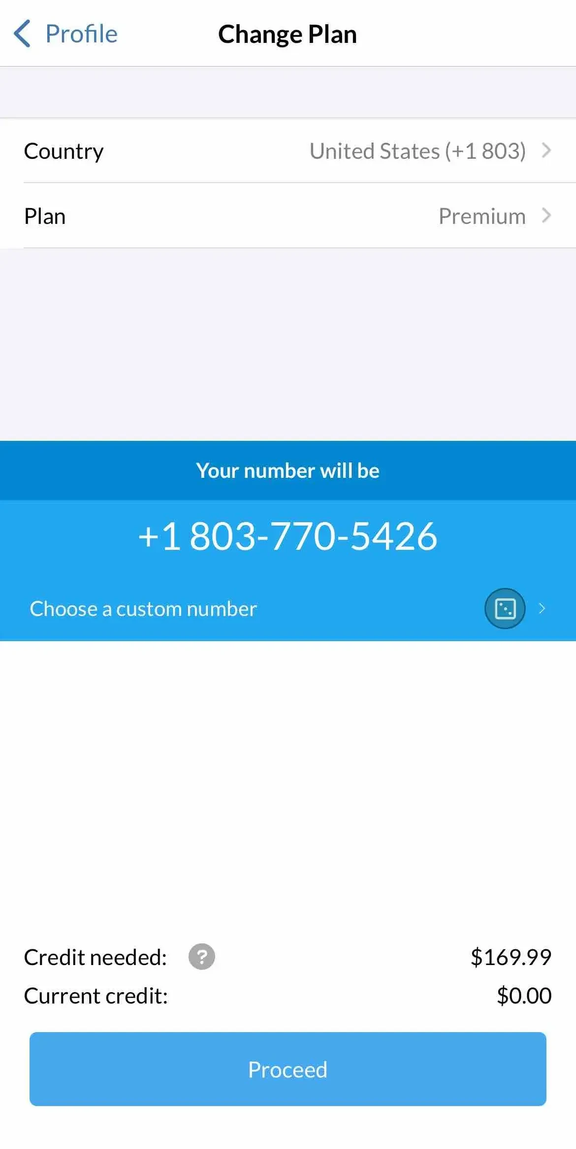 Fax.Plus paywall screen