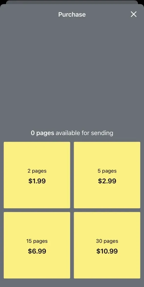 Fax with TurboFax paywall screen