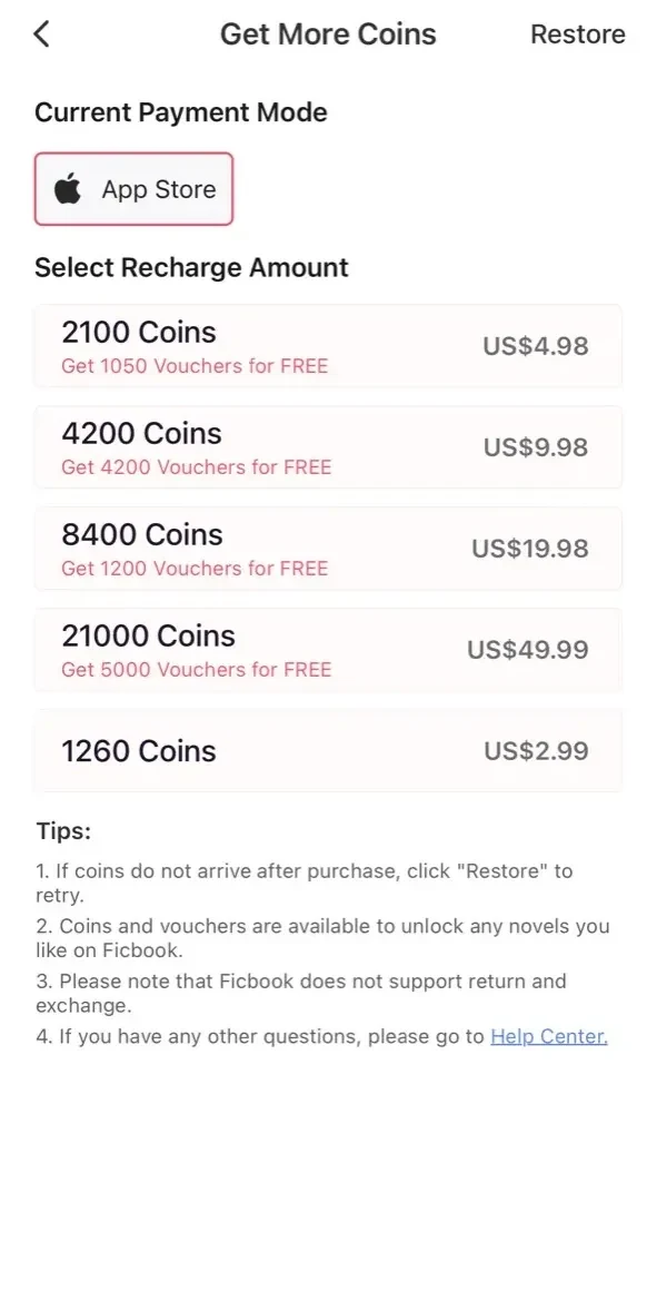 Ficbook paywall screen
