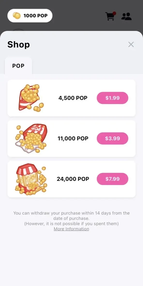 Fidget Town paywall screen