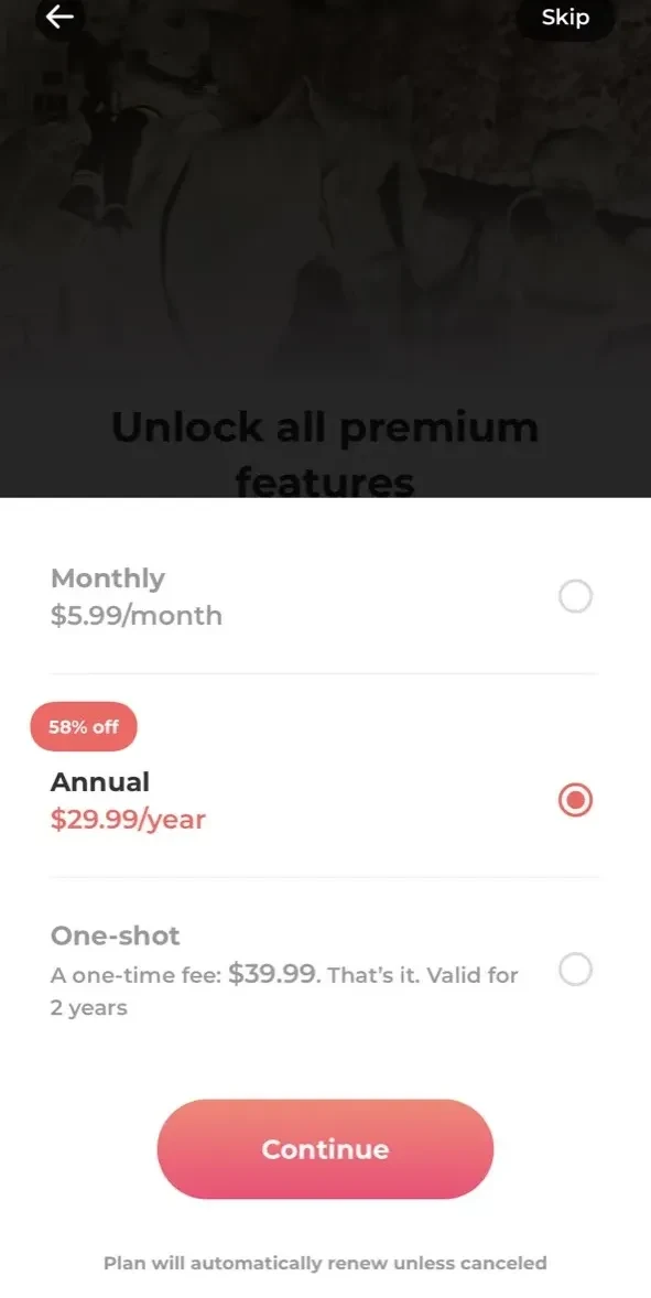 FilmBox paywall screen