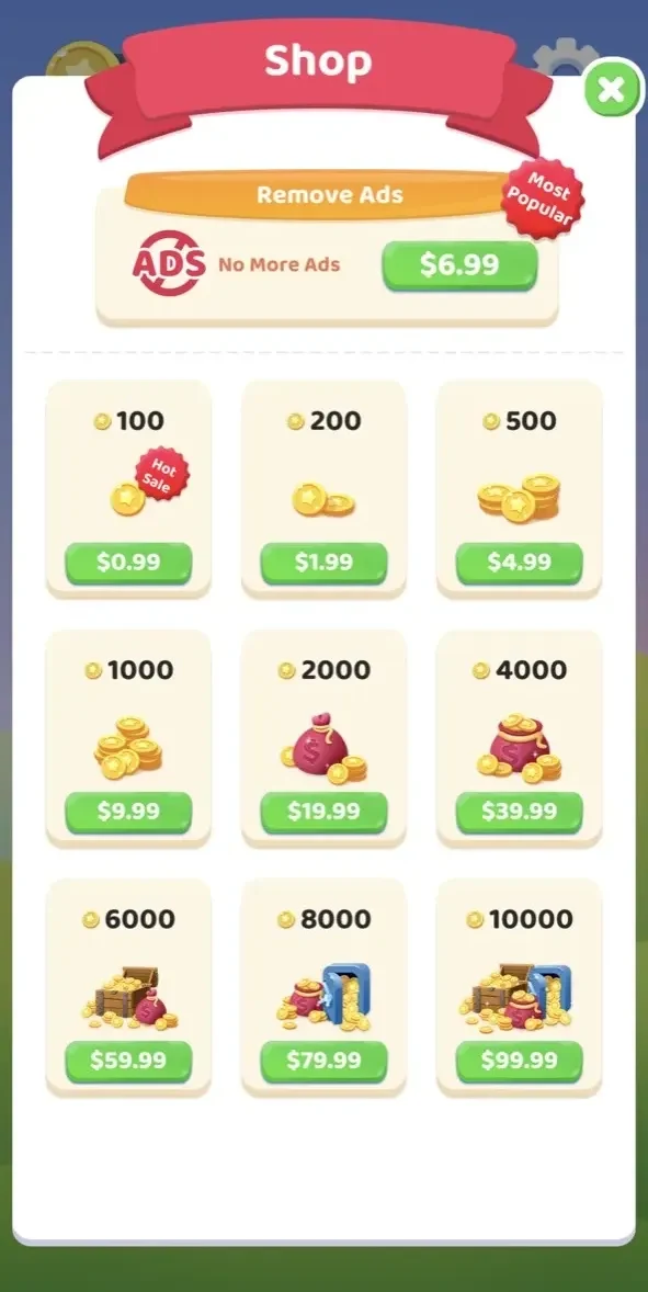 Find Differences paywall screen