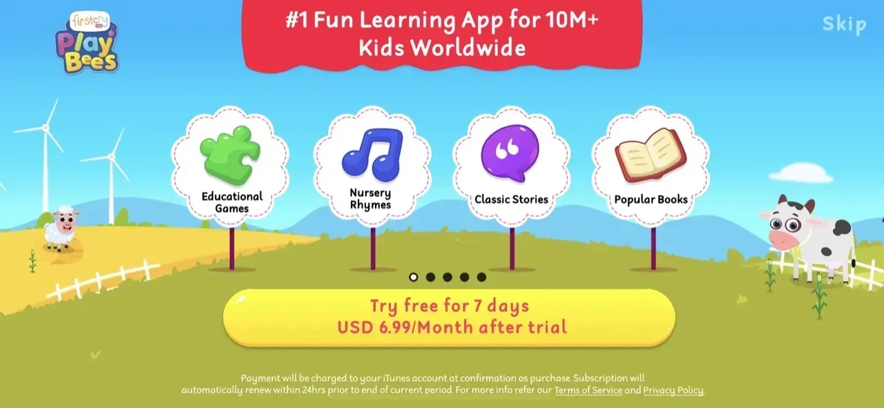 FirstCry PlayBees paywall screen