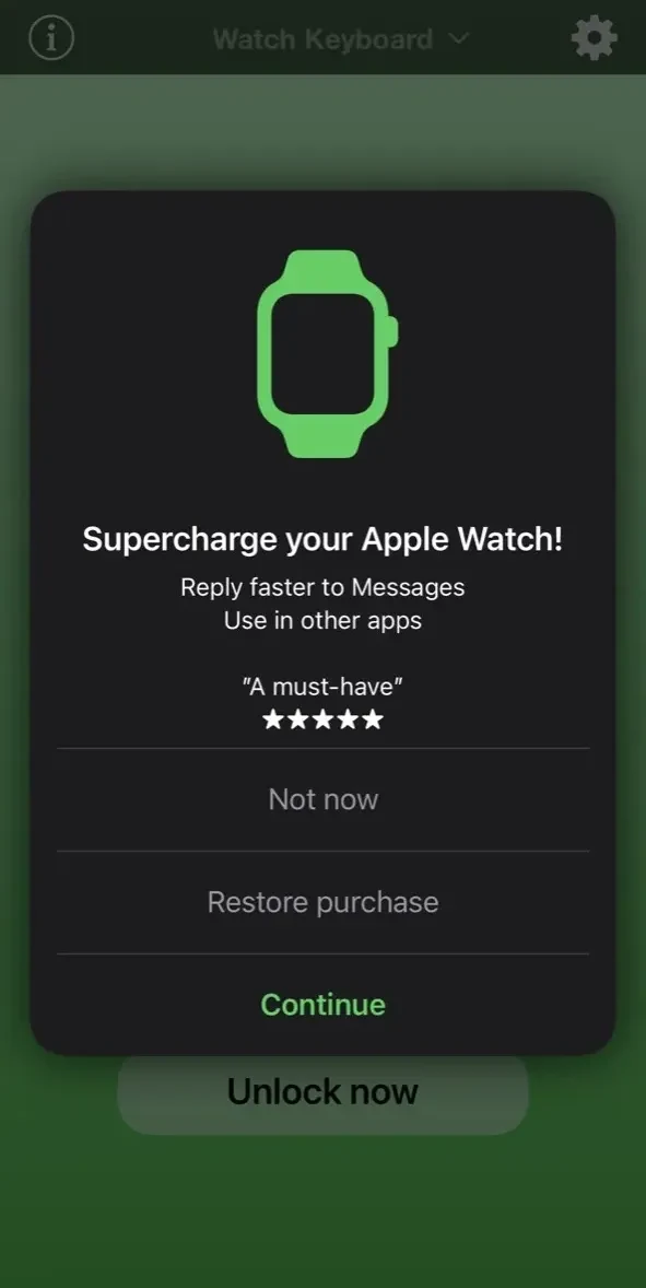 FlickType paywall screen