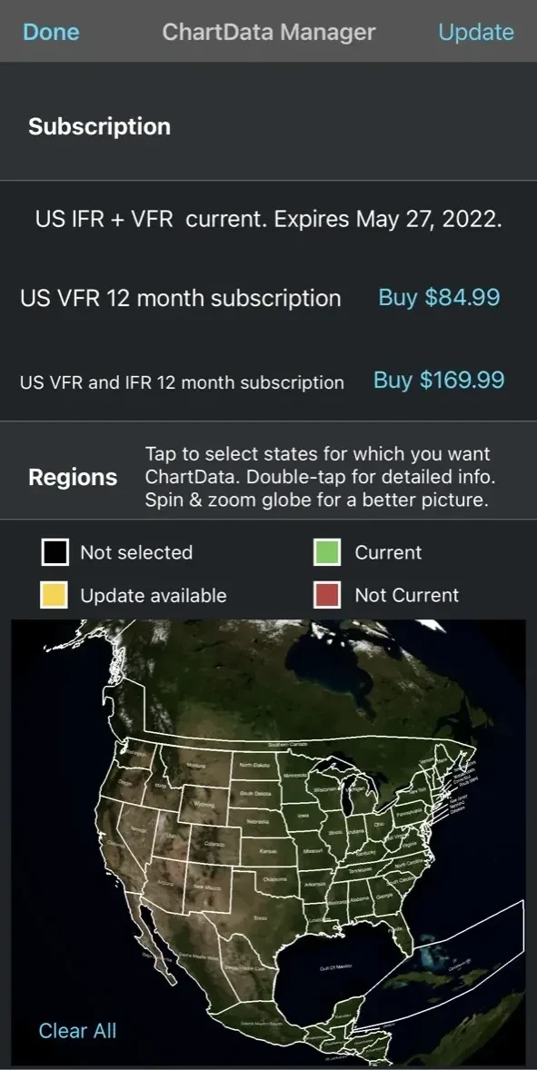 FlyQ+ EFB paywall screen