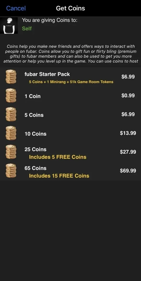 fubar paywall screen