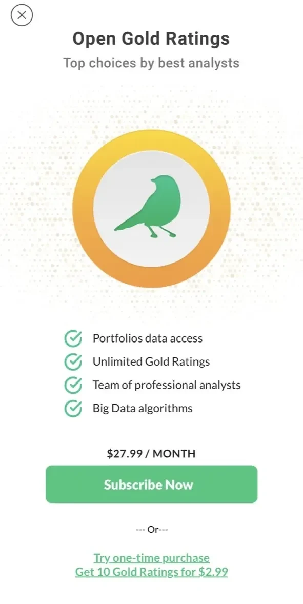Funl Analyst Ideas paywall screen