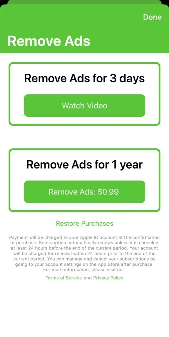 Game Controller Apps paywall screen