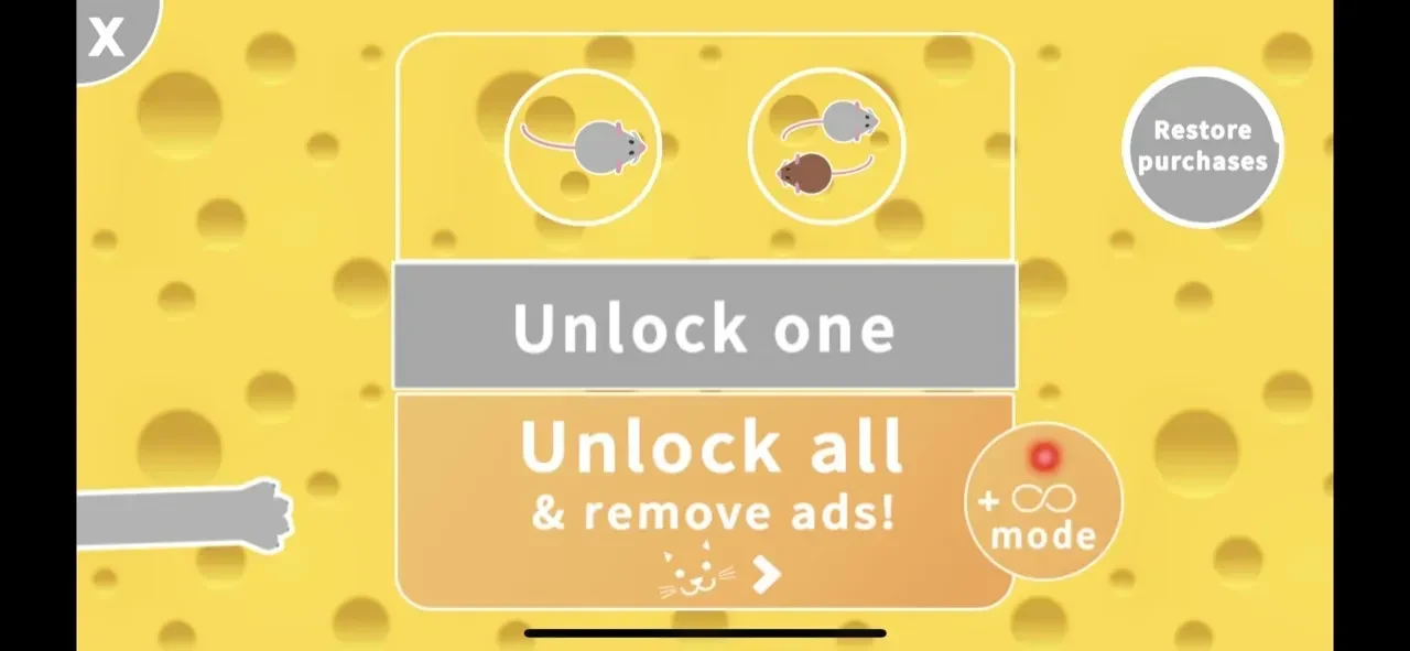 Games for Cats paywall screen