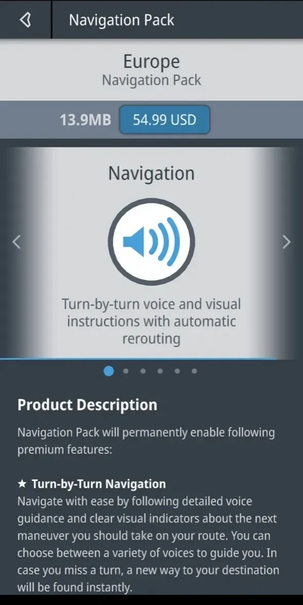 Genius Maps paywall screen