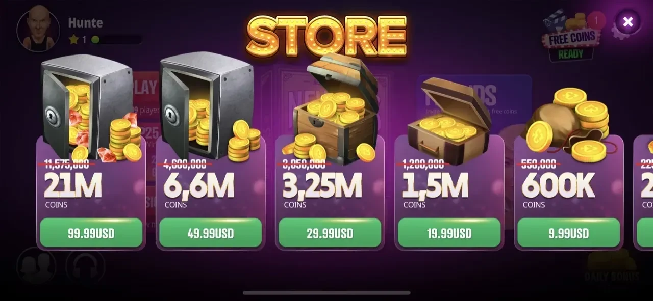 Gin Rummy Extra paywall screen