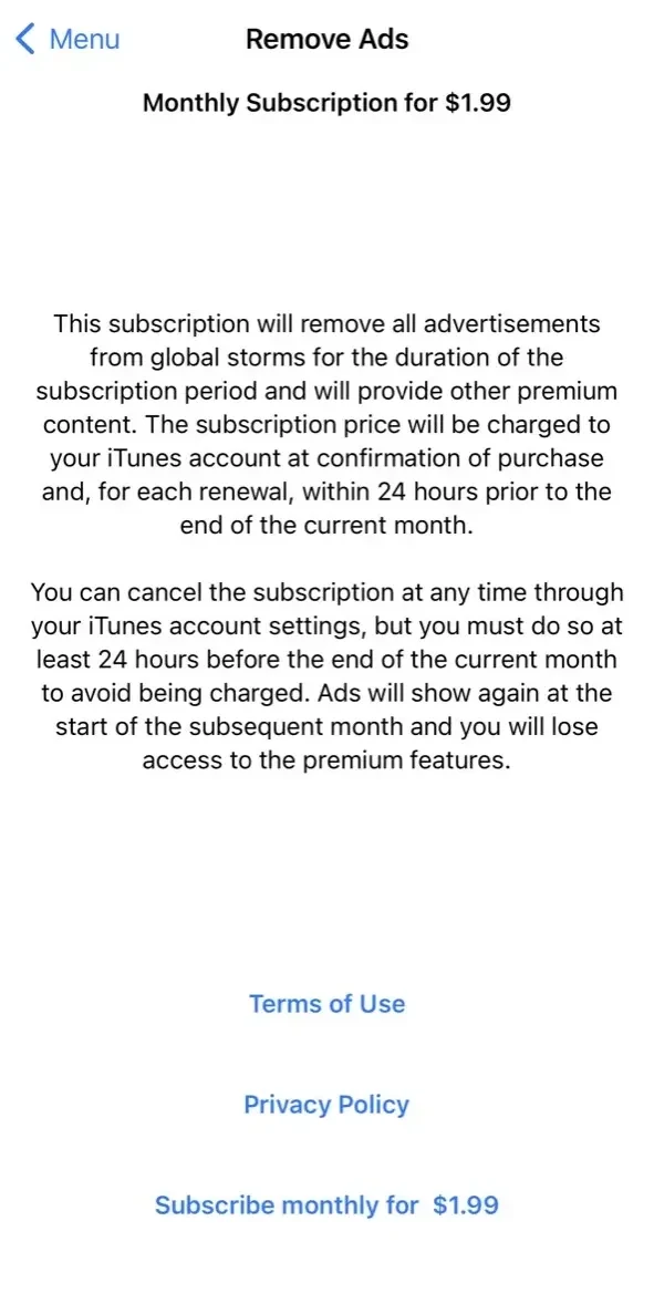 global storms paywall screen
