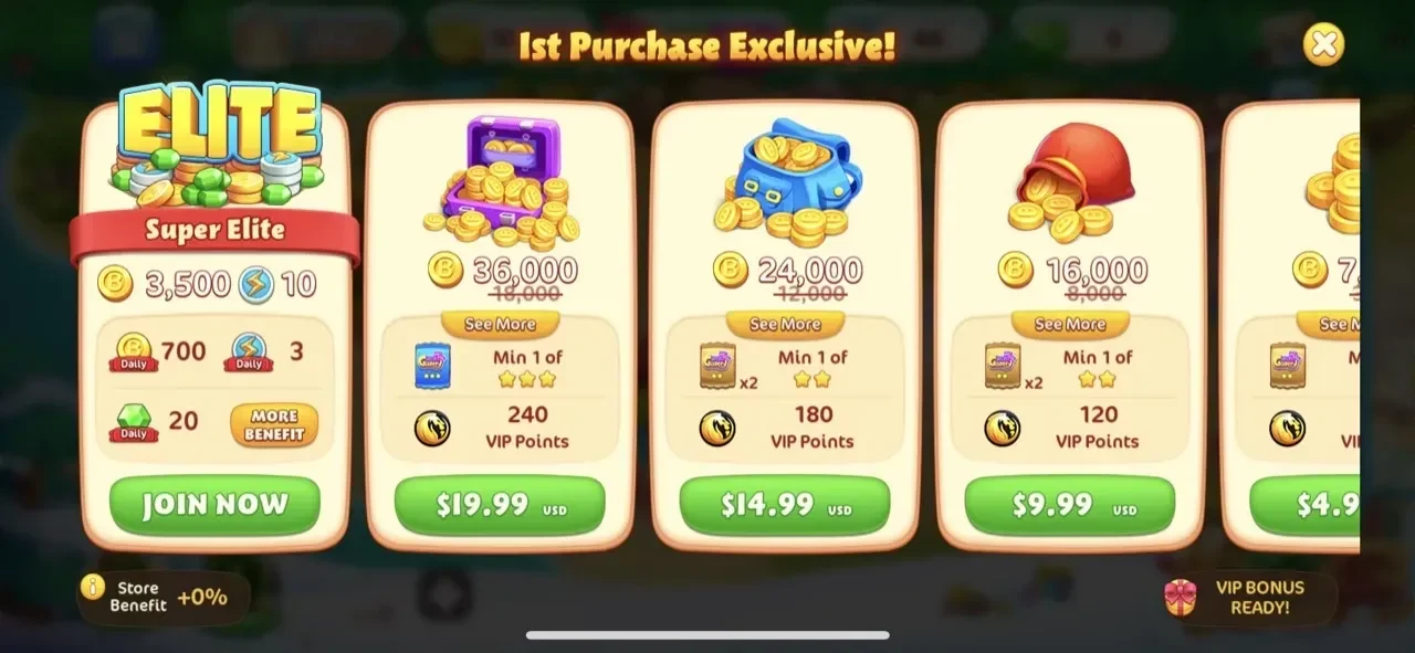 Bingo Wild paywall screen
