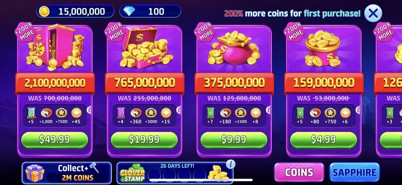 Golden Slots paywall screen