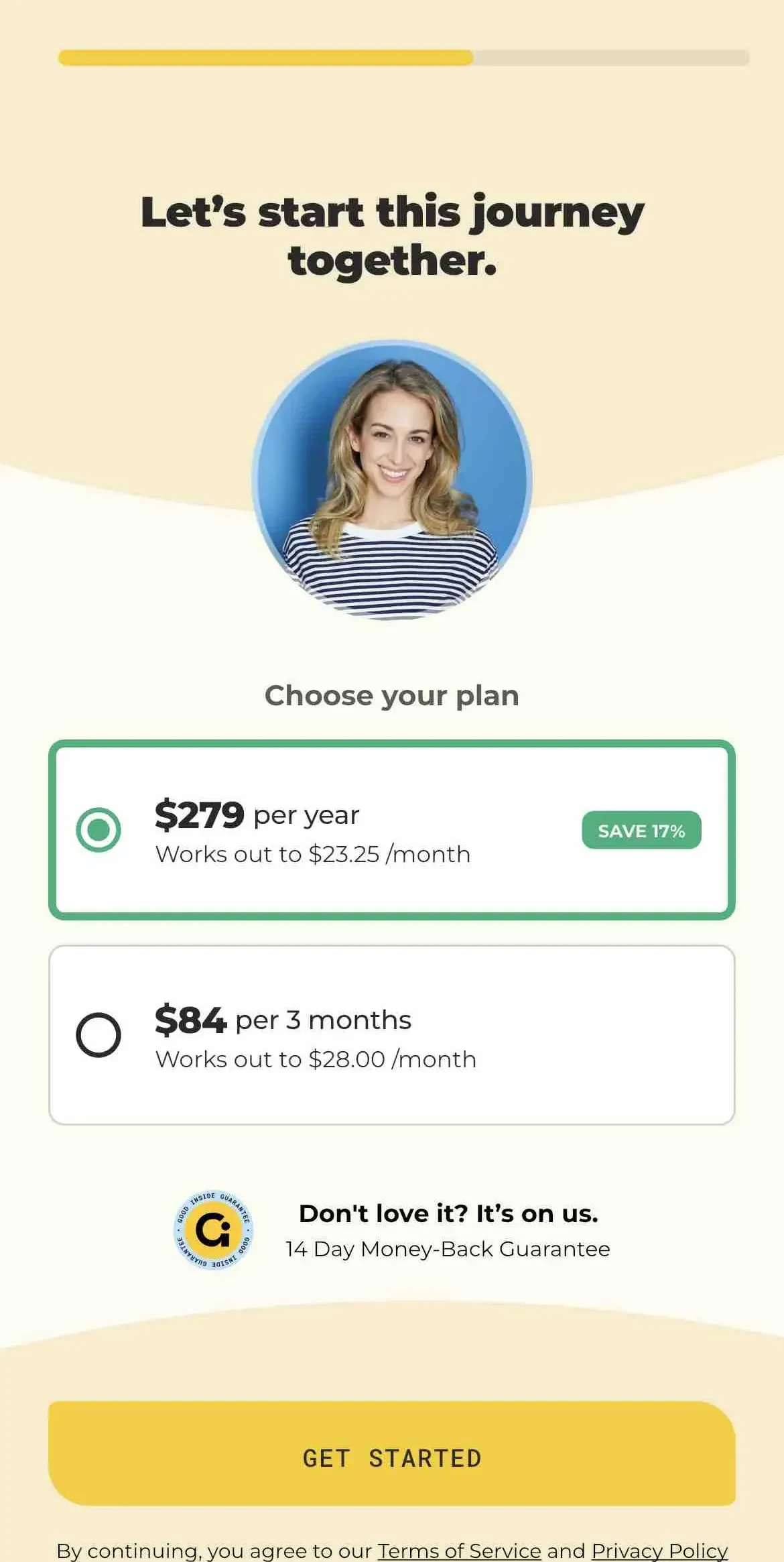 Good Inside paywall screen