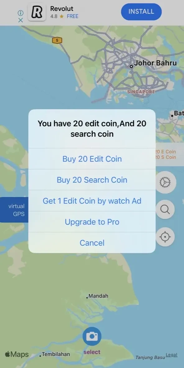 GPSPlus paywall screen