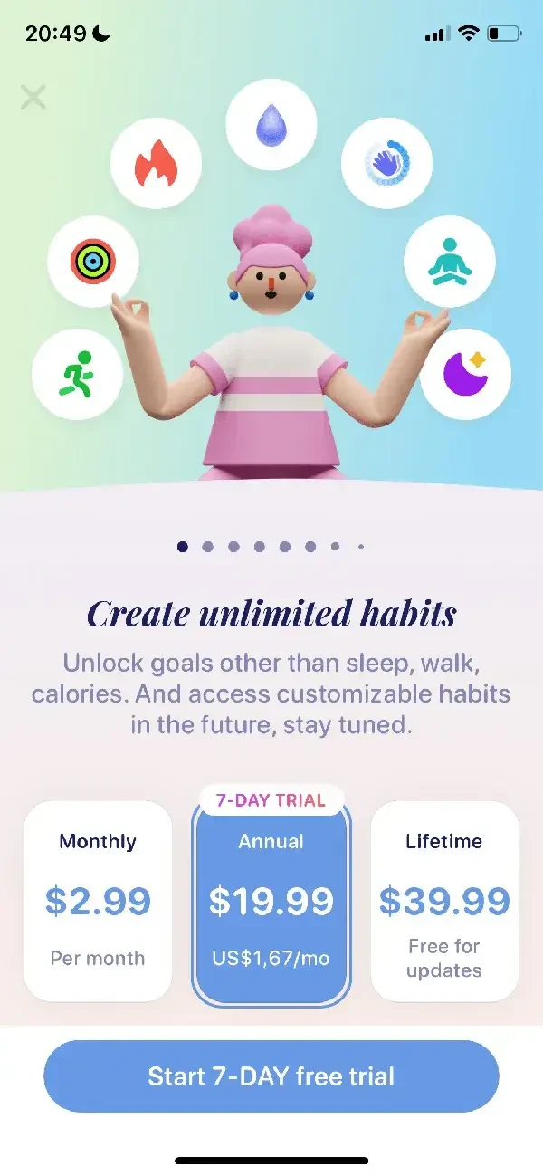 GrowPal paywall screen