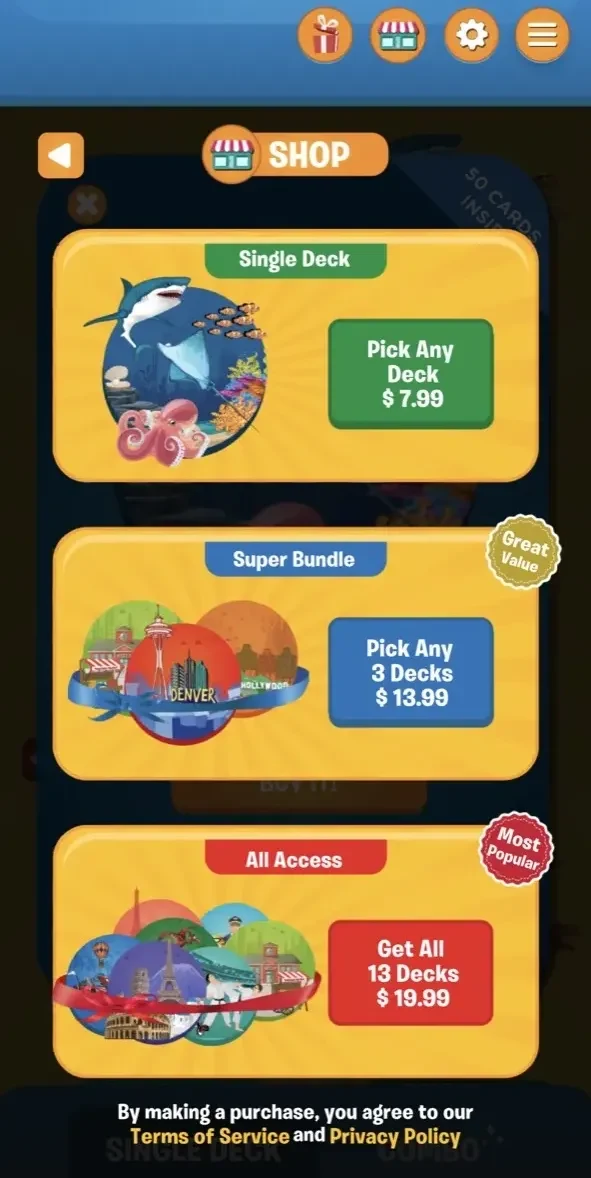 Guess in 10 paywall screen