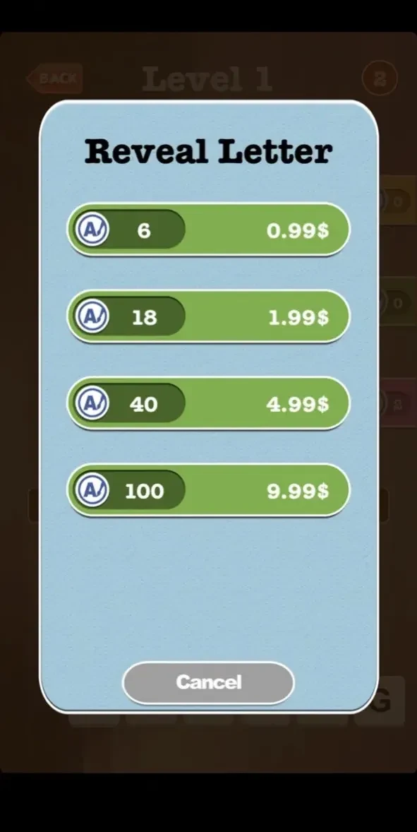 Guess the Actor Trivia paywall screen