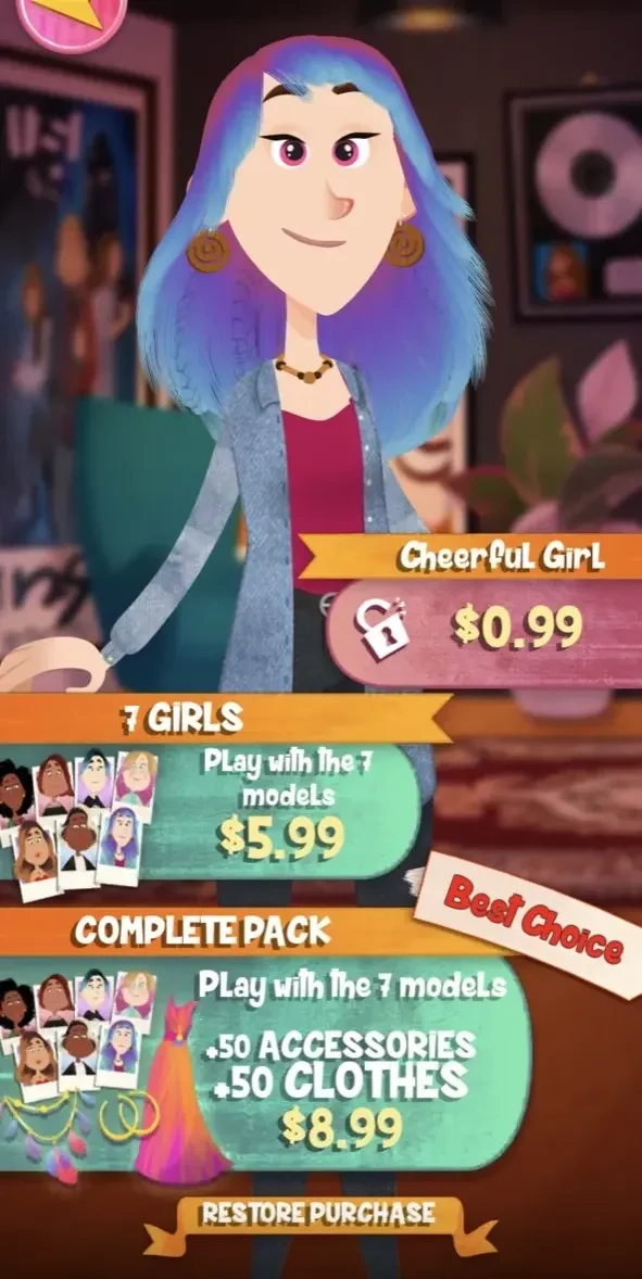 Hair Salon paywall screen
