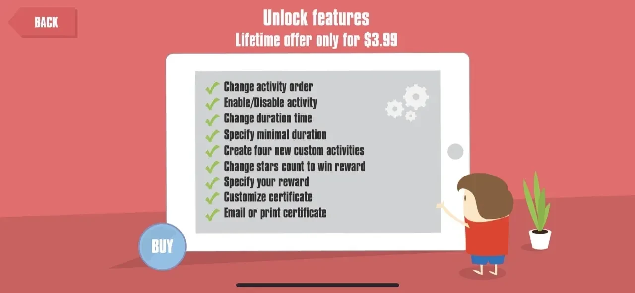 Happy Kids Timer paywall screen
