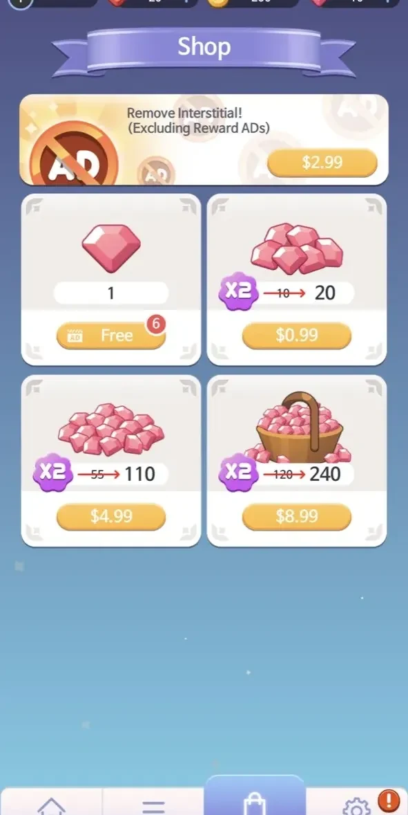 Healing Tiles paywall screen