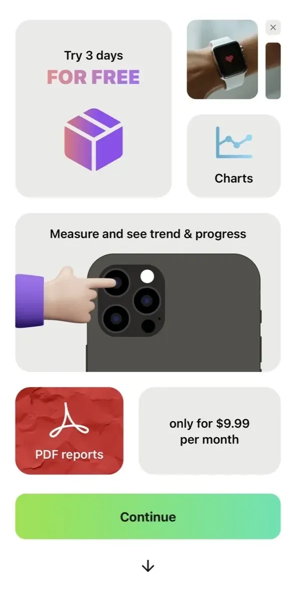 Heart Rate Health paywall screen