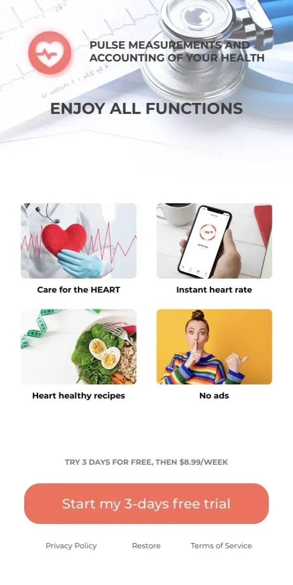 Heart Rate Monitor paywall screen