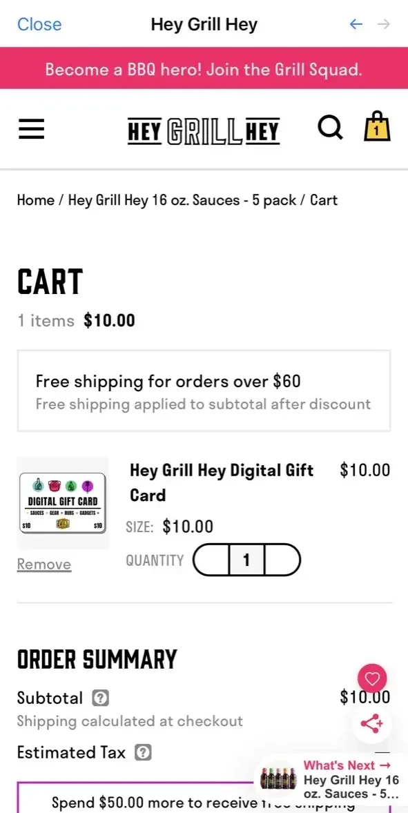 Hey Grill Hey Best BBQ paywall screen