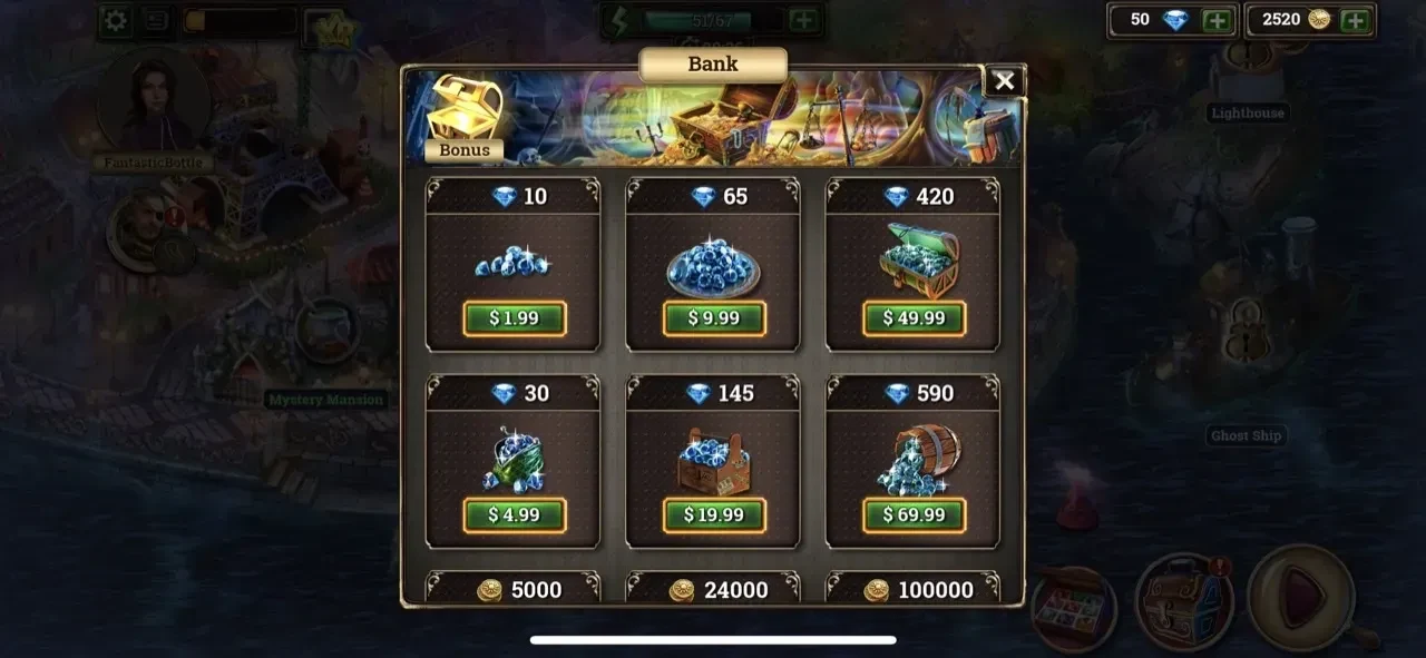 Hidden Objects paywall screen