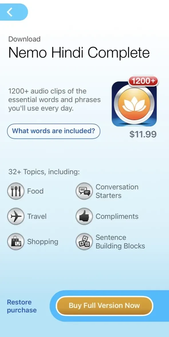 Hindi paywall screen