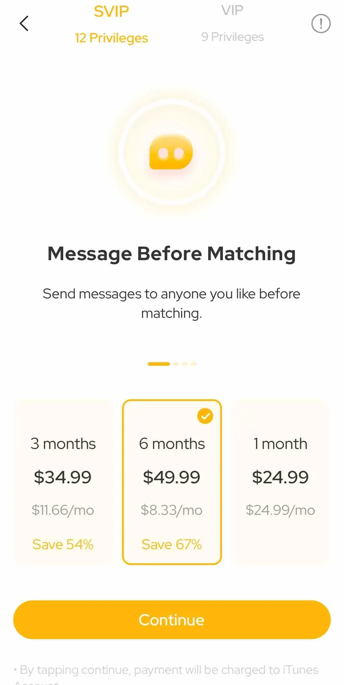 Wild paywall screen
