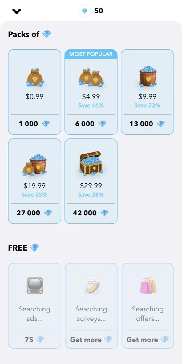 Hoop paywall screen