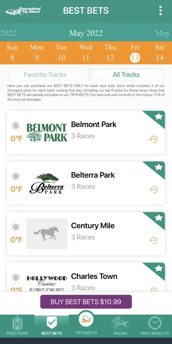Horse Racing Tip Sheets paywall screen
