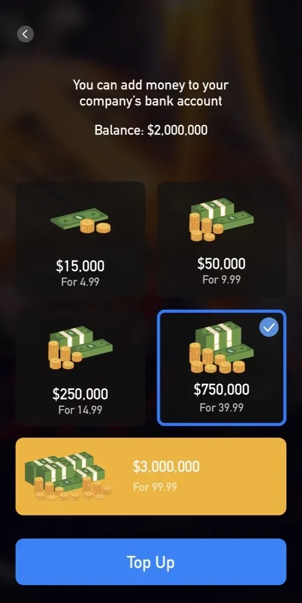 House of Power paywall screen