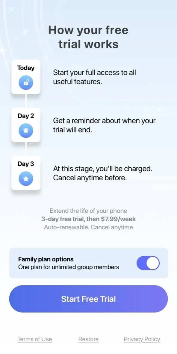 Hyper Cleaner paywall screen