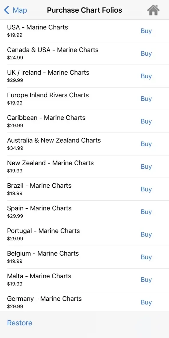 i-Boating paywall screen